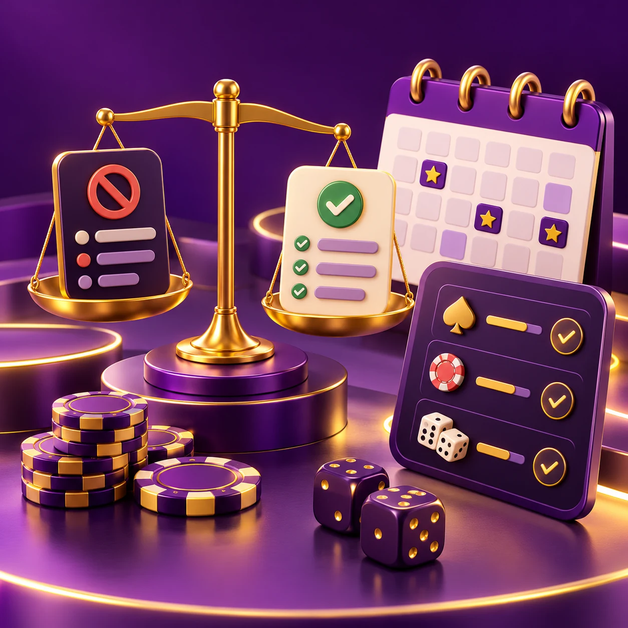 withdrawal restrictions comparison, calendar and qualifying games checklist — supporting editorial illustration