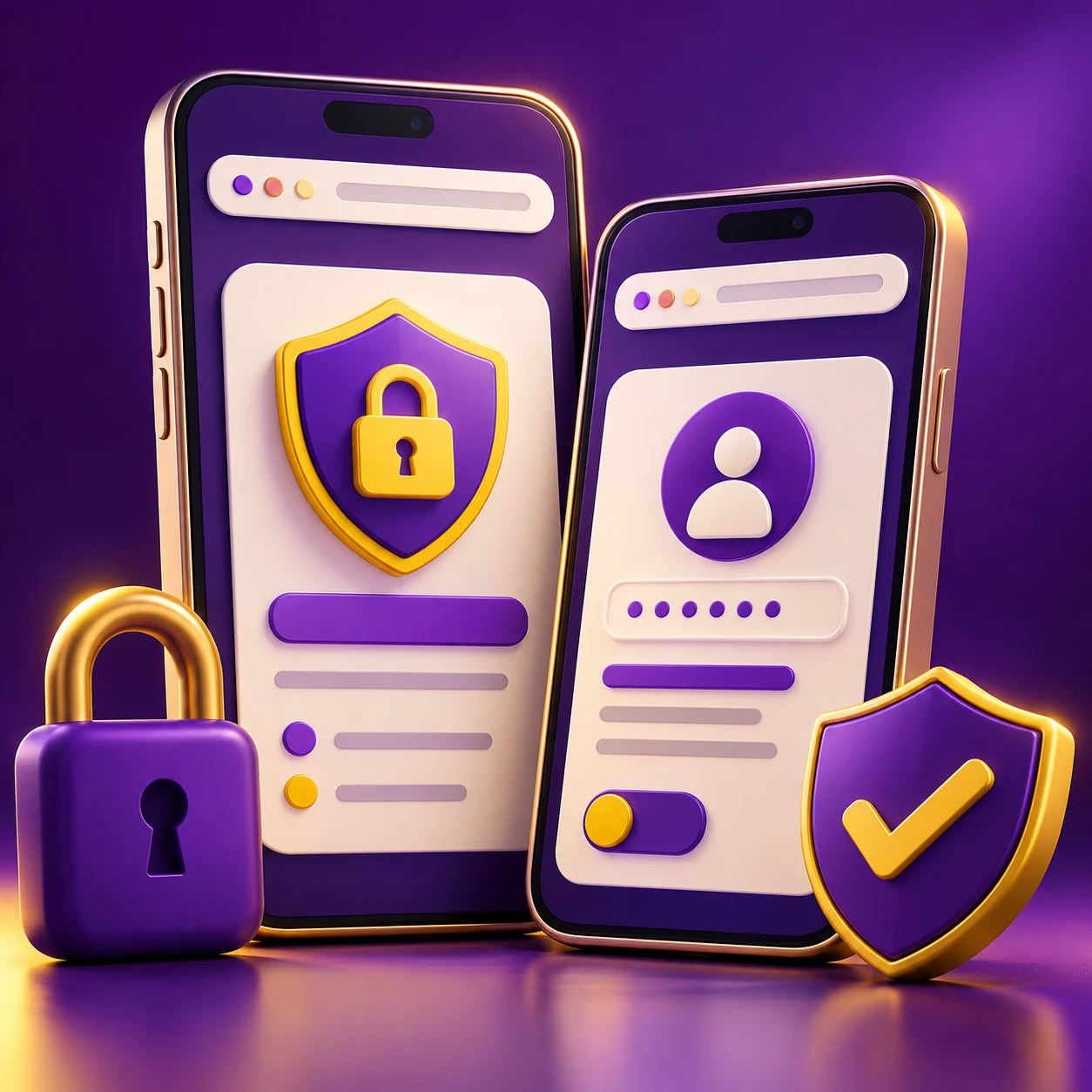 two generic smartphones with responsive browser panels, no operating system logos — supporting editorial illustration