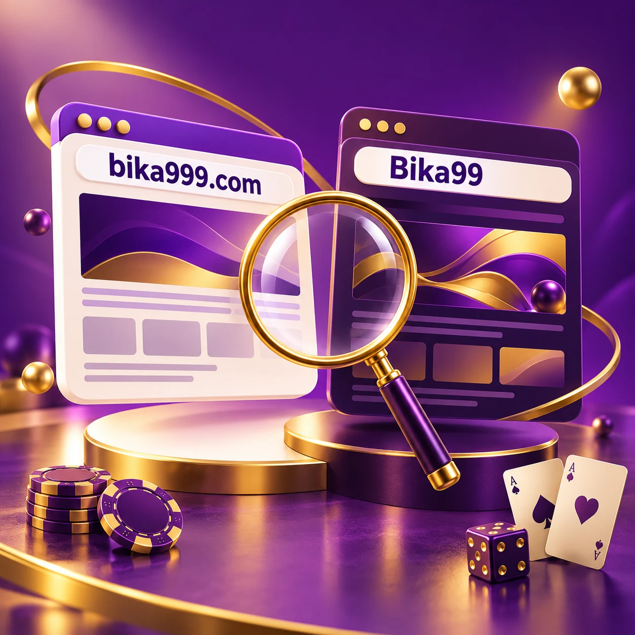 Bika999 vs Bika99: Website Names, Domain Differences & Brand Authenticity — editorial illustration