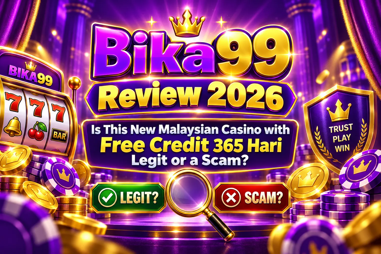 Bika 99 Review 2026: Is This New Malaysian Casino with Free Credit 365 Hari Legit or a Scam? — promotional artwork