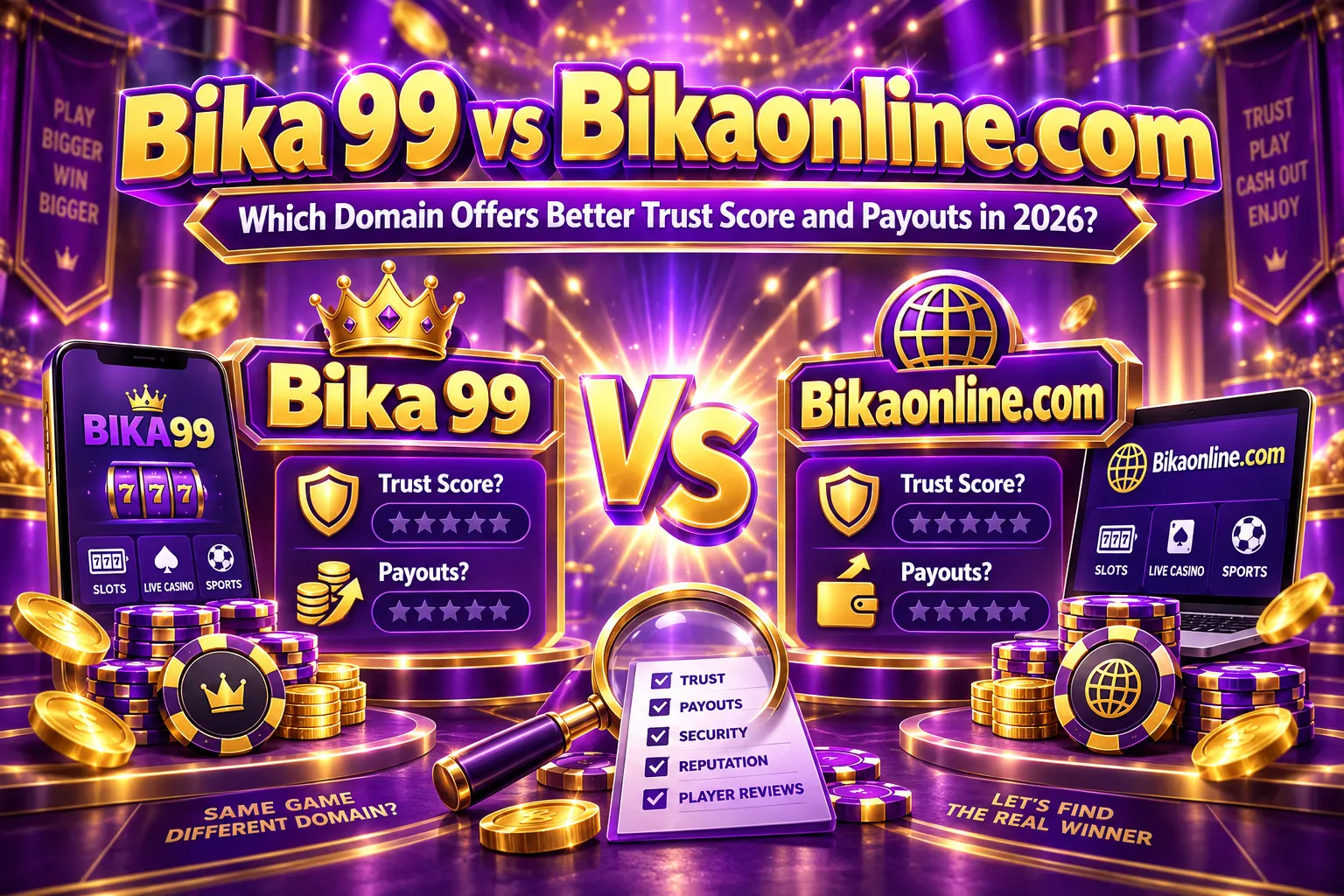 Bika 99 vs Bikaonline.com: Which Domain Offers Better Trust Score and Payouts in 2026? — promotional artwork